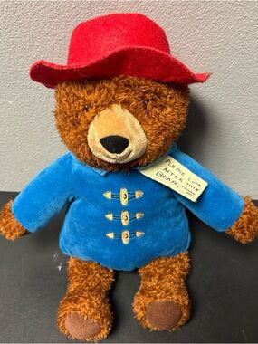 Kohl's Cares Paddington Bear Blue Jacket Red Hat 14" Stuffed Teddy Bear Plush